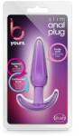 Blush Novelties Dop Anal B Yours Slim Anal Plug Blush Violet grosime 2.5 cm lungime 10.8 cm