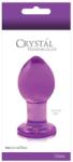 NS Novelties Dop Anal Crystal Medium NS Toys Violet grosime 3.5 cm lungime 7.6 cm