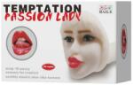 Voluptas Masturbator Voluptas Temptation Passion Lady Snug-Fit Mouth culoarea Pielii lungime 20 cm forma gura cu telecomanda - cu vibratii