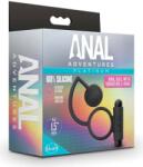 Blush Novelties Dop Anal Anal Adventures Anal Ball With C-ring Blush Negru grosime 3 - 5.8 cm lungime 7.6 - 23.4 cm vibratii