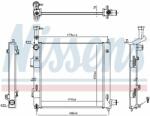 NISSENS Radiator, racire motor NISSENS 606865