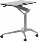  STEMA Állítható magasságú asztal SH-A10, szürke keret, fekete asztallap, magassága 73, 5-104 cm, asztallap 72x48 cm