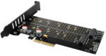 AXAGON SSD beépítő keret Axagon PCEM2-D M. 2 PCIe és M. 2 SATA SSD adapter (PCEM2-D) - pixel