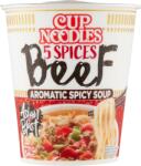 Nissin Cup Noodles fűszeres instant tésztaleves, marha ízesítéssel ázsiai módra 64 g