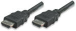 Manhattan Cablu HDMI cu Ethernet, ecranat, 1m, negru (308816)