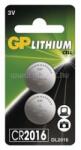 GP Batteries GP CR2016 lítium gombelem 2db/bliszter (B15163) (B15163) - mysoft