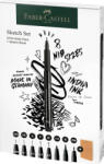 Faber-Castell Pitt artist pen set sketching 8 bucati + sketchbook faber-castell (FC267102)