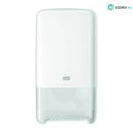 Tork adagoló toalettpapír T6 , duplatekercses Mid-size, ütésálló műanyag, fehér (HT557500)