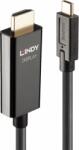 Lindy 43315 HDMI 2.0 - USB-C Adapterkábel 5m - Fekete (43315)