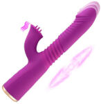 HISMITH HSG007 Conner Telescopic Dual Stimulation Vibrator Purple