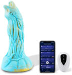 HISMITH WDA021-M Wildolo Dragon Wolf Fat Realistic Girthy Massive Colorful Dildo Vibrator with App 21.5cm Turquoise