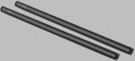 SmallRig 2pcs 15mm Black Aluminum Alloy Rod (m12-40cm) 16inch 1054 (1054) - unidomestore