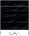 SPANYOL 5x25 Materika Black fekete fali csempe