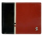 Rovicky fekete-piros férfi bőr pénztárca RFID védelemmel 12×9, 5 cm (R-324-RBA-D-Black-Red)