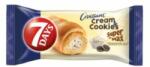 7DAYS Croissant 7DAYS Super Max Cream&Cookies vanília ízű töltelékkel kakaós keksz darabokkal 110g (14.01112)
