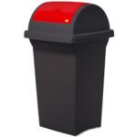  Piros Műanyag Szemeteskuka 50 L Piros Billenõtetõs Szelektív Háztartási Hulladéktároló - Ics-Italia C752050R -