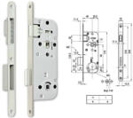 Euro Elzett Wc Zár Bevéső 7Cm 40/90 Magnet Midi 7-W Inox (1510207)