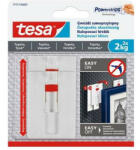 TESA Akasztószög, öntapadó, állítható, TESA "Powerstrips®", érzékeny felületre