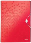 Leitz Harmonikamappa, A4, PP, 6 rekeszes, LEITZ Wow , piros (45890026) - molnarpapir