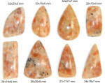  Cabochon Piatra Soarelui Naturala - Dreptunghi - Picatura - Neregulat - 29-36x14-25x5-8 mm- 1 Buc