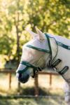 Horseware Ireland Rambo Plus légymaszk "oatmeal/green" - Smal Pony