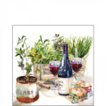 Ambiente AMB. 12517560 Wine & Herbs papírszalvéta 25x25cm, 20db-os (8712159185874)