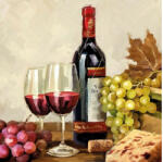 Ambiente AMB. 13310235 Wine & Grapes papírszalvéta 33x33cm, 20db-os (8712159135oo8)