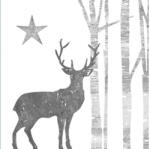 PPD PPD. C3333500 Mystic Deer Silver White papírszalvéta 33x33cm, 20db-os (4o21766253789)