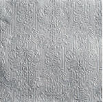 Ambiente AMB. 13304938 Elegance silver dombornyomott papírszalvéta 33x33cm, 15db-os (8712159o85945)