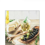 Ambiente AMB. 12516220 Olives and Cheese papírszalvéta 25x25cm, 20db-os (8712159177435)