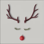 Ambiente AMB. 33316755 Christmas Reindeer Grey papírszalvéta 33x33cm, 20db-os (8712159178951)