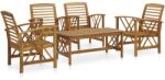 vidaXL Set mobilier de grădină, 5 piese, lemn masiv de acacia (3057986) - comfy