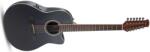 OVATION GUITARS AB2412II Mid Cutaway 12 Black Satin