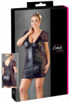 Cottelli Collection Plus Size - masnis, csipkés kombinált ruha (fekete) (27169761051) - sexshopcenter