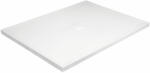 Besco Nox 110x90 öntött márvány, lapos zuhanytálca, fehér színben