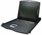 PLANET 17" 16-Port Combo VGA LCD KVM превключвател Монтаж в сървърен шкаф Черен (IKVM-210-16M)