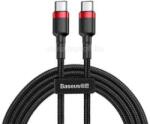 Baseus CAFULE adatkábel Type-C - Type-C, 100cm, PIROS/FEKETE (CATKLF-G91) (CATKLF-G91)