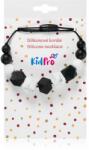 KidPro Silicone Necklace mărgele pentru dentiție Black & White 1 buc