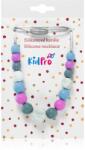 KidPro Silicone Necklace mărgele pentru dentiție Grey Mix 1 buc