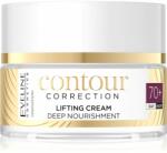 Eveline Cosmetics Contour Correction crema hranitoare cu efect de lifting 70+ 50 ml