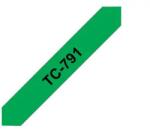 Brother P-Touch TC-791 black on green 9mm (TC791) - xtreme
