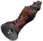 HISMITH HSA154 Evil Fisher Silicone Dildo KlicLok 25, 9cm Black-Red Dildo