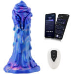 HISMITH WDA030-M Wildolo Designer Series Silicone Dildo Vibrator with App 21.5cm Blue Vibrator