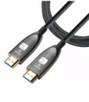 TECHLY HDMI 2.1 aktív optikai kábel, 8K 48Gbps, 10 méter