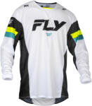 FLY Racing Kinetic Prix 2024 motocross mez fehér-fekete-fluo sárga