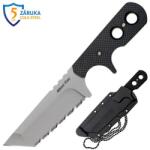 Cold Steel Cuțit cu lamă fixă Mini Tac tanto zimțată (AUS8A)