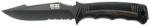 SOG Cuțit fix SEAL STRIKE - Negru TINI, DELUXE SHEATH
