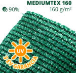 Sun-Life Árnyékoló háló, belátásgátló MEDIUMTEX160 1, 5 m x 10 m zöld (28519m10) - koi-farm