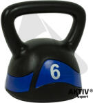 AktivSport kettlebell 6 kg műanyag bevonattal