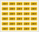 WORK-SIGN 230 V Villamossági Öntapadós Matrica 1X2cm (30db) (ERV127001ONV00200010)